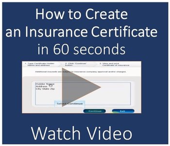 create an insurance certificate - how to video